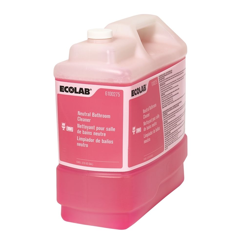 Ecolab® Neutral Bathroom Cleaner, 2.5 Gallon, #6100275